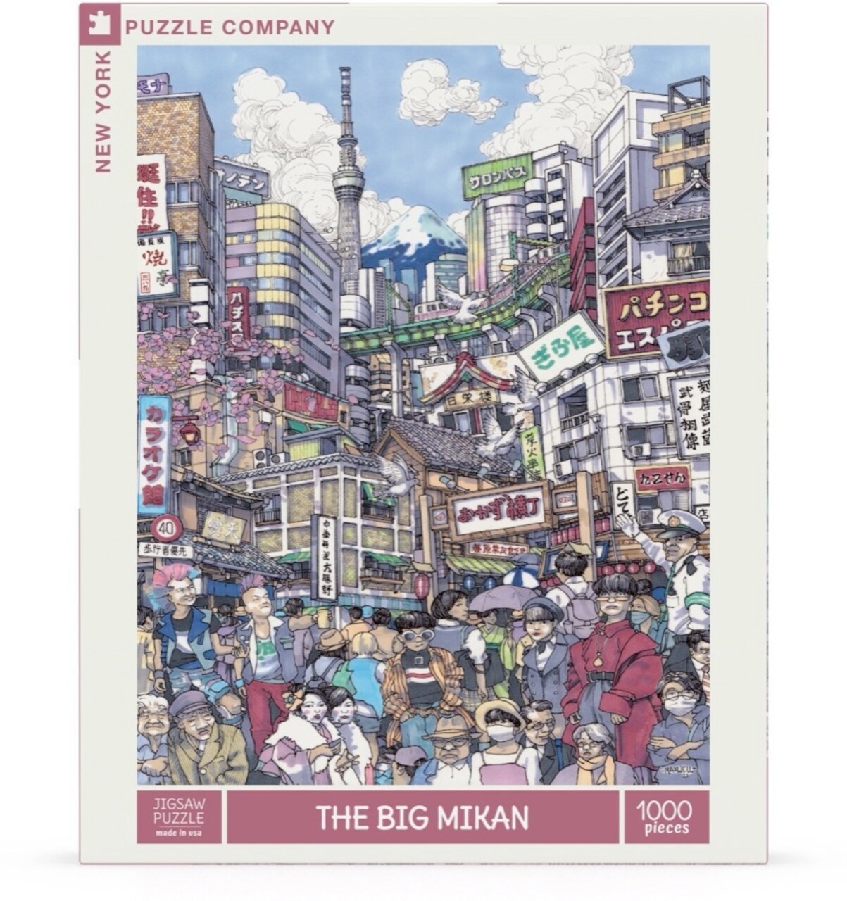 New York Puzzle Company The Big Mikan 1000 Piece Piece Jigsaw Puzzle